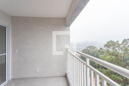 Varanda da sala / área de serviço  de apartamento à venda com 2 quartos, 43m² em Conceição, Diadema