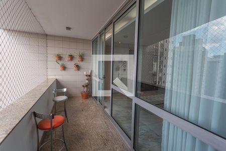 Varanda da Sala 1 de apartamento à venda com 4 quartos, 180m² em Gutierrez, Belo Horizonte