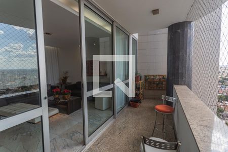 Varanda da Sala 1 de apartamento à venda com 4 quartos, 180m² em Gutierrez, Belo Horizonte
