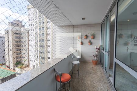 Varanda da Sala 1 de apartamento à venda com 4 quartos, 180m² em Gutierrez, Belo Horizonte