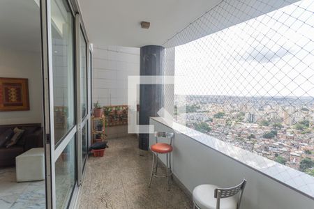 Varanda da Sala 1 de apartamento à venda com 4 quartos, 180m² em Gutierrez, Belo Horizonte