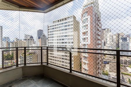 Varanda da Sala de apartamento à venda com 3 quartos, 196m² em Itaim Bibi, São Paulo