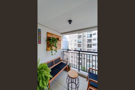 Varanda da Sala de apartamento para alugar com 1 quarto, 40m² em Brás, São Paulo