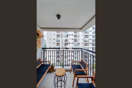 Varanda da Sala de apartamento para alugar com 1 quarto, 40m² em Brás, São Paulo