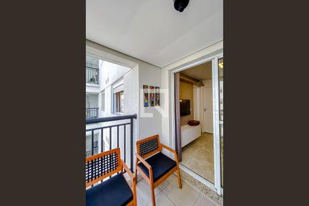 Varanda da Sala de apartamento para alugar com 1 quarto, 40m² em Brás, São Paulo