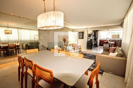 sala 1 de apartamento à venda com 4 quartos, 300m² em Buritis, Belo Horizonte