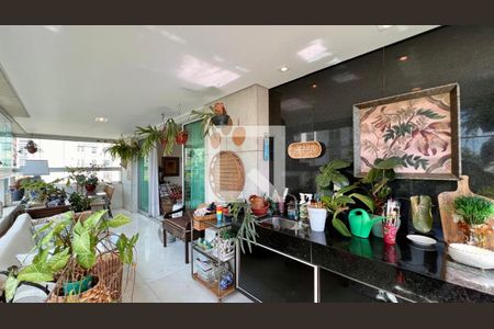 varanda Sala de apartamento à venda com 4 quartos, 198m² em Sion, Belo Horizonte