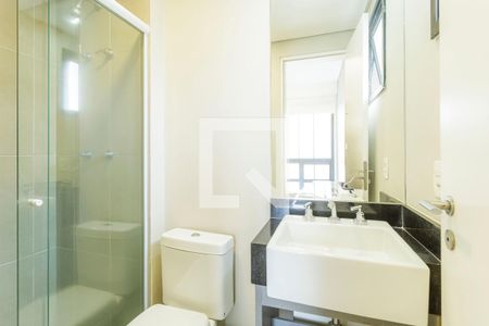 Banheiro da Suíte de apartamento para alugar com 2 quartos, 46m² em Vila Olímpia, São Paulo