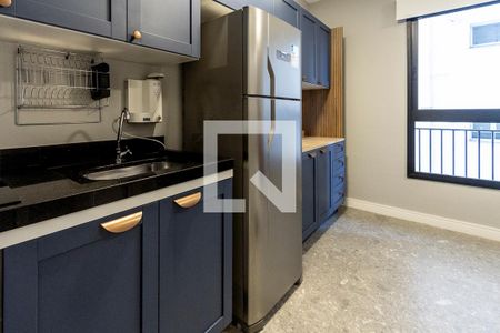 Cozinha de apartamento à venda com 1 quarto, 34m² em Perdizes, São Paulo