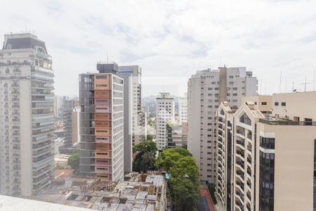 Vista da Sala de apartamento à venda com 4 quartos, 212m² em Moema, São Paulo