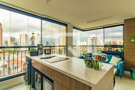 Varanda da Sala de apartamento à venda com 3 quartos, 132m² em Chácara Inglesa, São Paulo