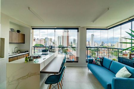 Varanda da Sala de apartamento à venda com 3 quartos, 132m² em Chácara Inglesa, São Paulo