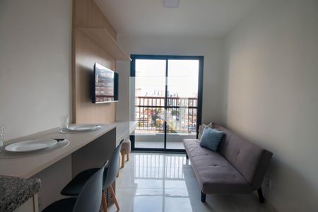 Sala/Cozinha de apartamento para alugar com 1 quarto, 29m² em Jardim das Acacias, São Paulo