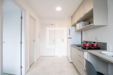 Cozinha de apartamento para alugar com 1 quarto, 29m² em Jardim das Acacias, São Paulo