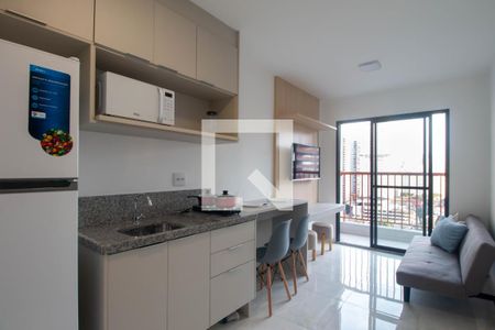 Sala/Cozinha de apartamento para alugar com 1 quarto, 29m² em Jardim das Acacias, São Paulo