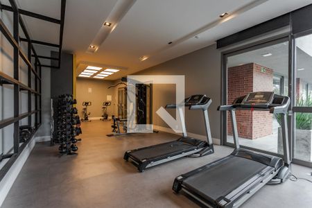 Área comum - Academia de apartamento à venda com 1 quarto, 46m² em Passo D’areia, Porto Alegre