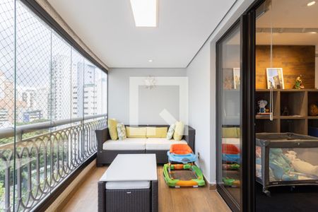 Varanda da Sala de apartamento à venda com 3 quartos, 129m² em Vila Uberabinha, São Paulo