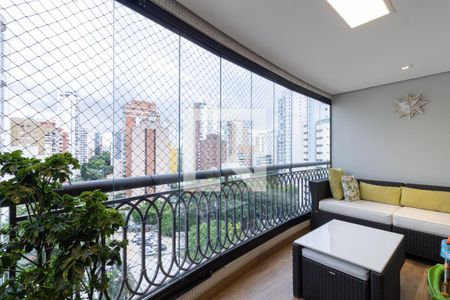 Varanda da Sala de apartamento à venda com 3 quartos, 129m² em Vila Uberabinha, São Paulo