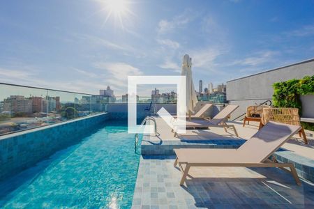 Piscina de kitnet/studio para alugar com 1 quarto, 23m² em Vila Madalena, São Paulo