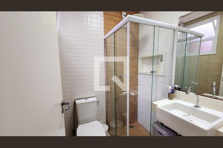 Banheiro da Suíte de casa de condomínio à venda com 2 quartos, 102m² em Recanto Quarto Centenario, Jundiaí