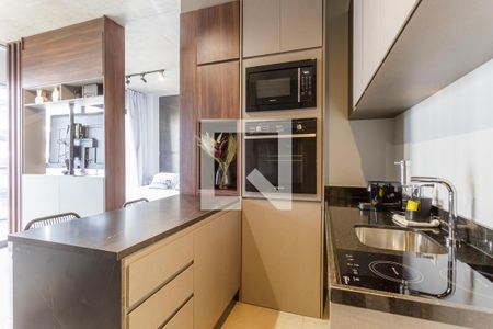 Cozinha de kitnet/studio para alugar com 1 quarto, 44m² em Vila Olímpia, São Paulo