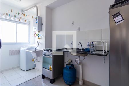 Cozinha de apartamento para alugar com 2 quartos, 41m² em Parque Arariba, São Paulo