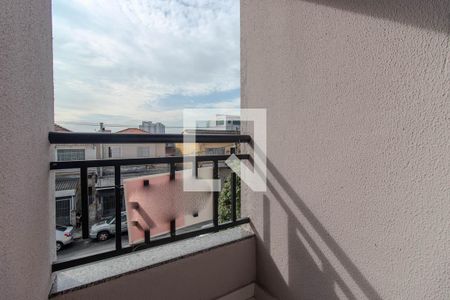 Sacada da suíte de apartamento à venda com 2 quartos, 57m² em Parque Vitoria, São Paulo