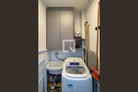 Área de Serviço de apartamento para alugar com 1 quarto, 54m² em Guilhermina, Praia Grande