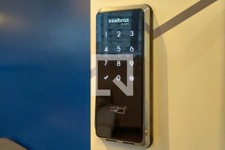 Fechadura eletrônica de apartamento para alugar com 1 quarto, 54m² em Guilhermina, Praia Grande