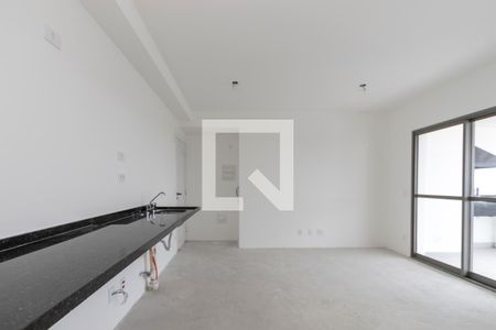Sala/ Cozinha de apartamento à venda com 1 quarto, 50m² em Santo Amaro, São Paulo