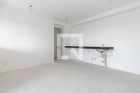 Sala/ Cozinha de apartamento à venda com 1 quarto, 50m² em Santo Amaro, São Paulo