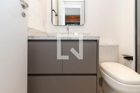 Banheiro de kitnet/studio à venda com 1 quarto, 33m² em Vila Cordeiro, São Paulo
