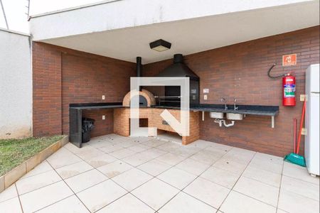 Área comum - Churrasqueira de kitnet/studio para alugar com 1 quarto, 27m² em Cidade Monções, São Paulo