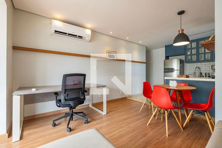Sala/Cozinha de apartamento para alugar com 1 quarto, 60m² em Pompeia, São Paulo