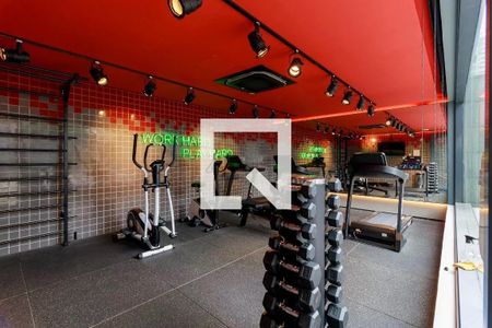 Área comum - Academia de kitnet/studio para alugar com 1 quarto, 28m² em Jardim das Acacias, São Paulo
