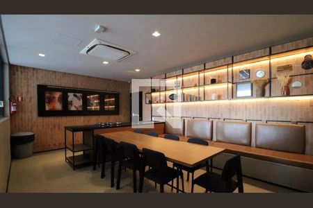 Área comum - Salão de Festas Gourmet de kitnet/studio para alugar com 1 quarto, 28m² em Jardim das Acacias, São Paulo