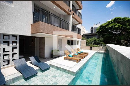 Área comum - Piscina de apartamento para alugar com 2 quartos, 45m² em Pinheiros, São Paulo