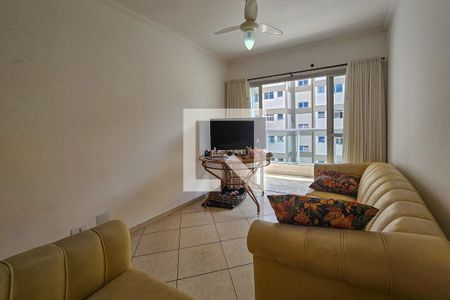 Sala de apartamento para alugar com 3 quartos, 90m² em Vila Julia, Guarujá