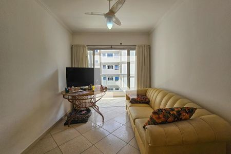 Sala de apartamento para alugar com 3 quartos, 90m² em Vila Julia, Guarujá