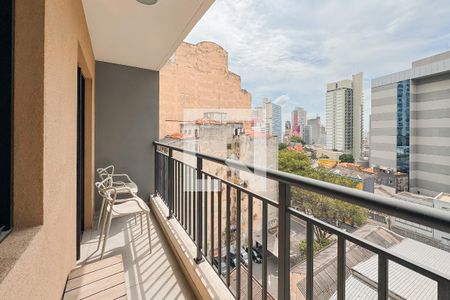 Varanda de kitnet/studio à venda com 1 quarto, 26m² em Liberdade, São Paulo