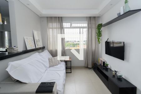 Sala de apartamento à venda com 2 quartos, 54m² em Califórnia, Belo Horizonte