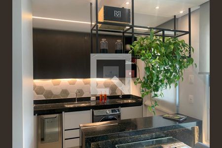 Cozinha estilo americana apto decorado de apartamento à venda com 3 quartos, 126m² em Jardim Riacho das Pedras, Contagem