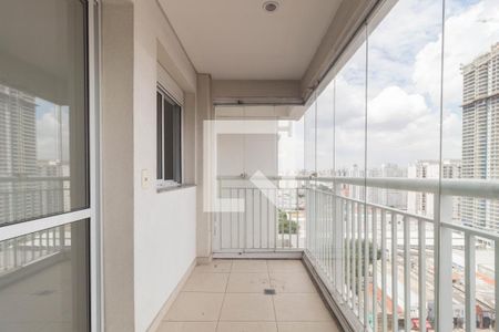 Varanda da Sala de apartamento à venda com 1 quarto, 48m² em Brás, São Paulo