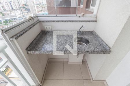 Varanda da Sala de apartamento à venda com 1 quarto, 48m² em Brás, São Paulo