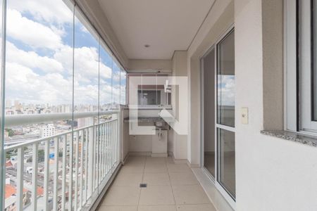Varanda da Sala de apartamento à venda com 1 quarto, 48m² em Brás, São Paulo