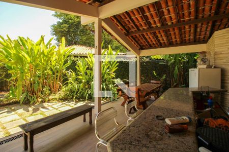 Área da churrasqueira de casa de condomínio à venda com 4 quartos, 1036m² em Itanhangá, Rio de Janeiro