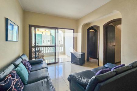 Sala de apartamento para alugar com 3 quartos, 120m² em Jardim Tres Marias, Guarujá