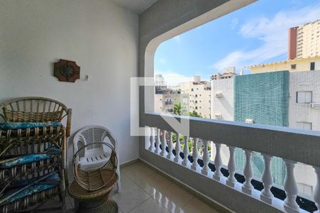 Varanda de apartamento para alugar com 3 quartos, 120m² em Jardim Tres Marias, Guarujá
