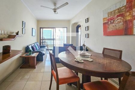 Sala de apartamento para alugar com 3 quartos, 120m² em Jardim Tres Marias, Guarujá