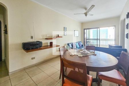 Sala de apartamento para alugar com 3 quartos, 120m² em Jardim Tres Marias, Guarujá